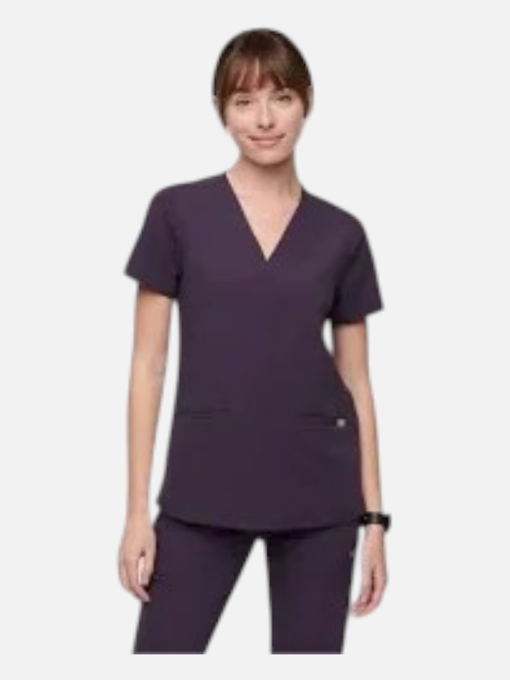 Figs Purple Shadow Casma Scrub Top